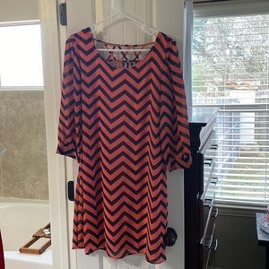 Heart and Soul chevron dress